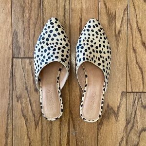 Madewell Remi Mule in Leopard Calf Hare